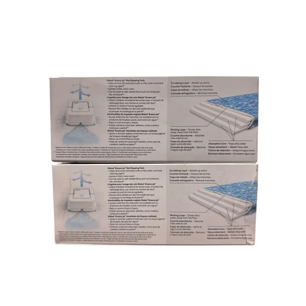 IROBOT 10-PACK! Braava Jet Wet‎ Mopping Pads Cleaning Pads OEM 4657840 (New)